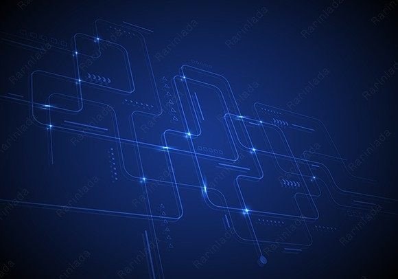 Download Abstract Technology Blue Circuit Board - Tech Collection